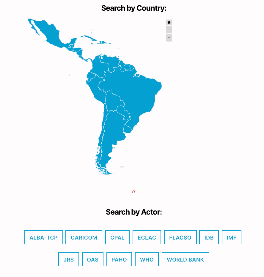 The Map Of Countries In Oas