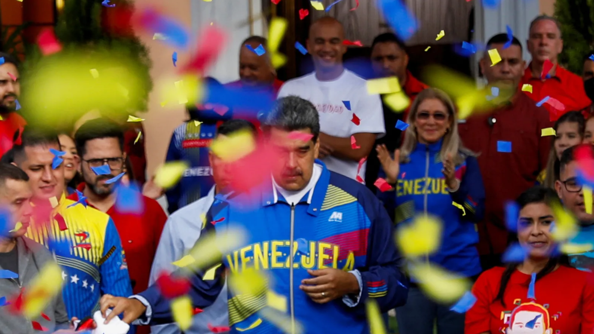 Venezuelan President Nicolás Maduro attending a rally in Caracas, Venezuela, February 2023 Leonardo Fernandez Viloria / Reuters