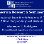 Post image for “Rethinking Small State IR with Relational IR Theory”: LARS